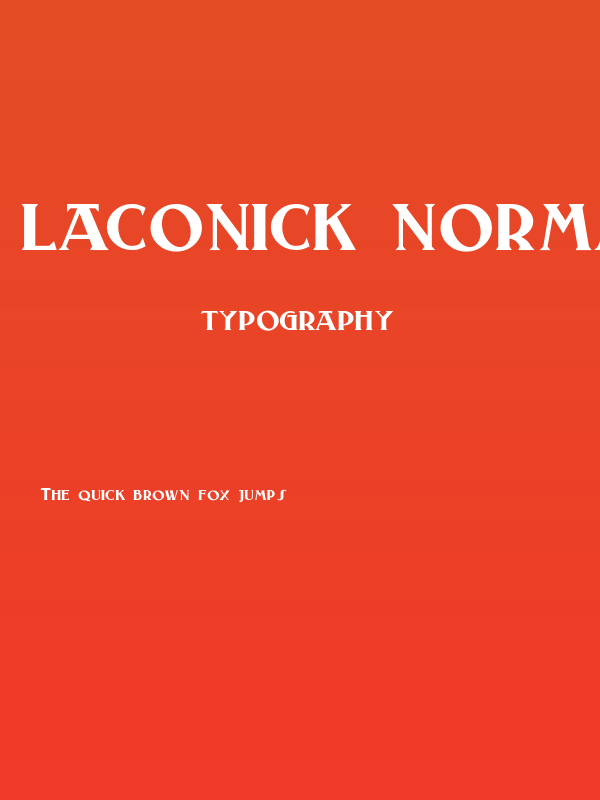 Laconick-NormalA Poster