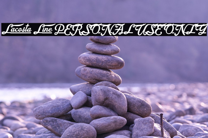 Lacosta Line PERSONAL USE ONLY Example 1