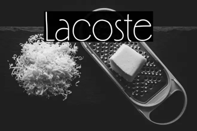 Lacoste Schriftart examples