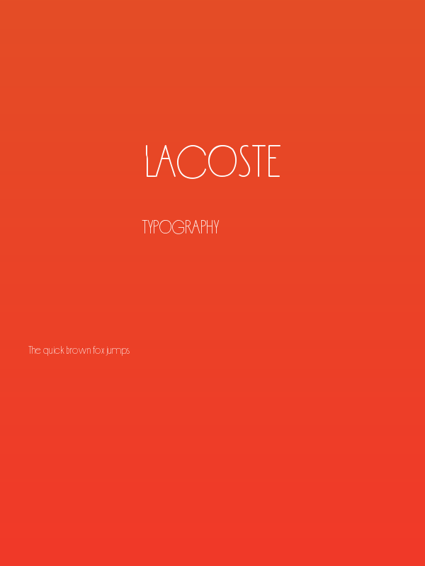 Lacoste Poster