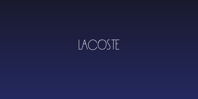 Lacoste Social Header