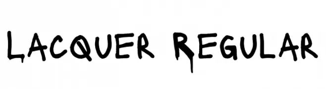Lacquer Regular  font caratteri gratis