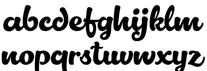 Lactosa Font LOWERCASE