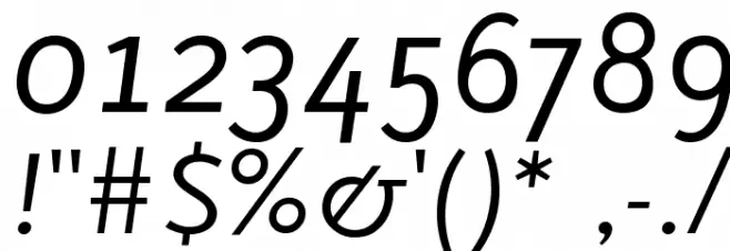 Lacuna Italic Font Alte caractere