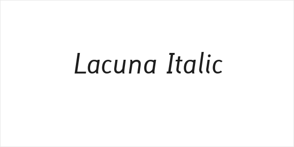 Lacuna Italic Logo