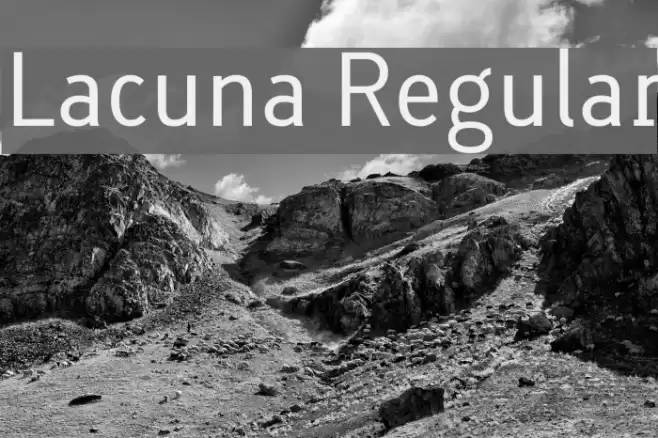 Lacuna Regular Font examples