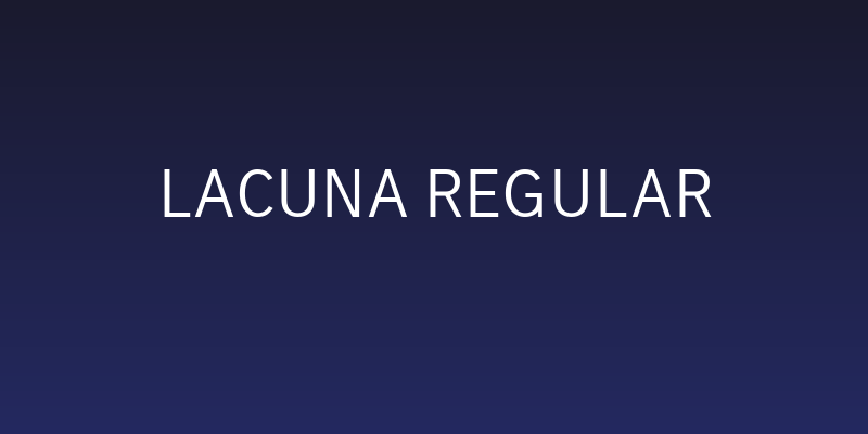 Lacuna Regular Social Header