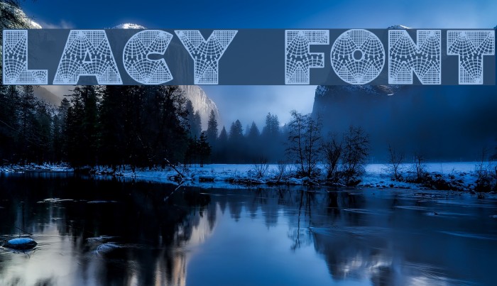 Lacy Font examples