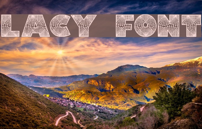 Lacy Font examples