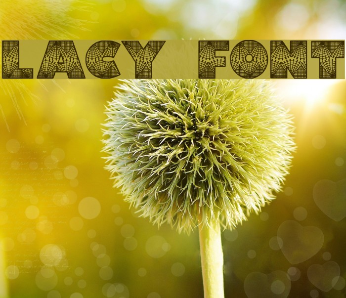 Lacy Font examples