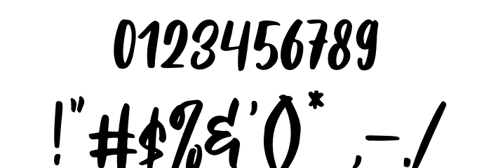 Ladaku Hitam Font OTHER CHARS