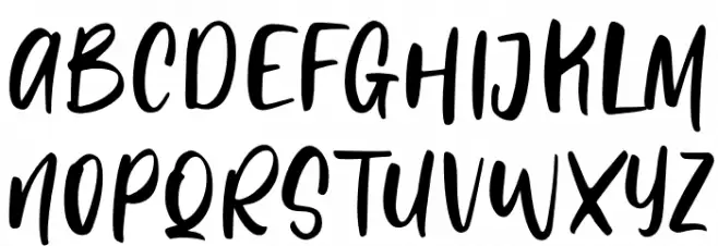 Ladaku Hitam Schriftart Groß