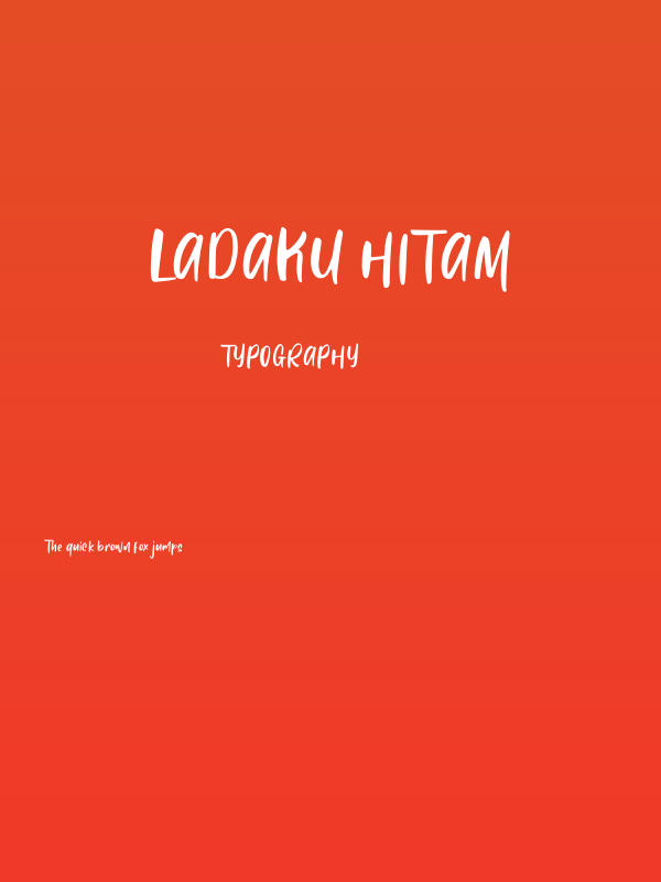 Ladaku Hitam Poster