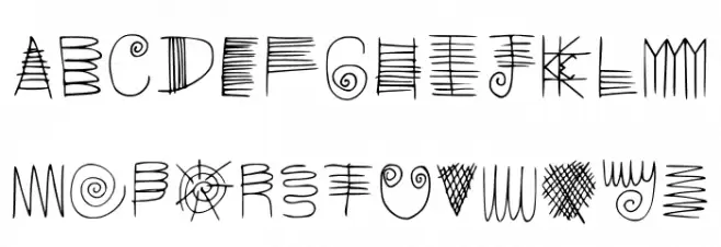 Ladder Writing Regular フォント 大文字