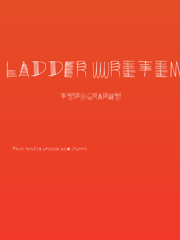 Ladder Writing Regular Poster
