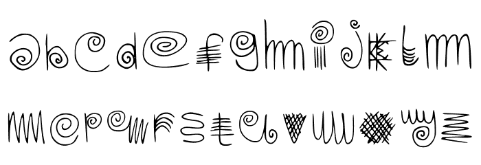 Ladder Writing Regular Font LOWERCASE