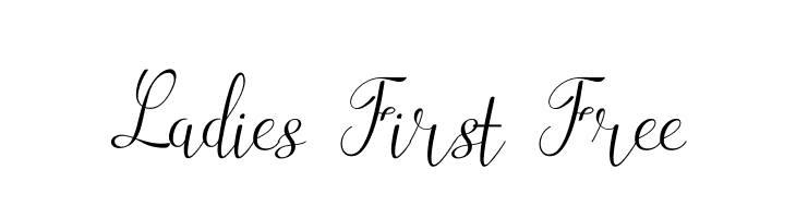 Ladies First Free  フリーフォントのダウンロード