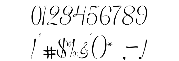 Ladies First Free Font OTHER CHARS