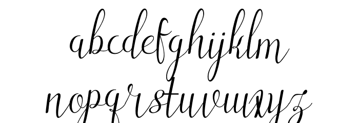 Ladies First Free Font LOWERCASE