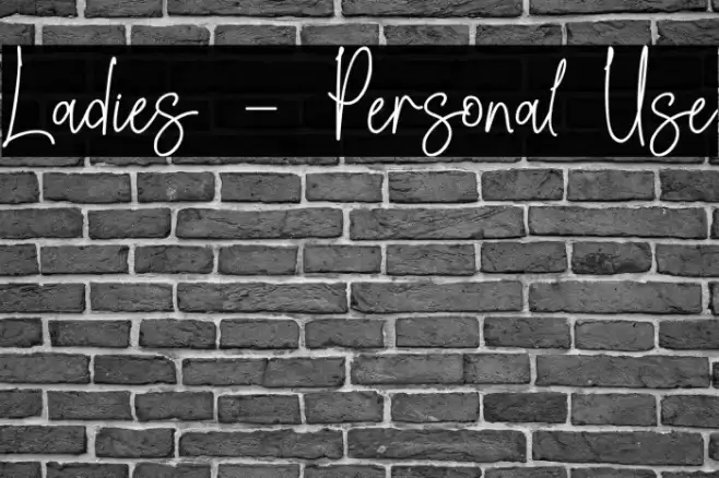 Ladies - Personal Use Caratteri examples