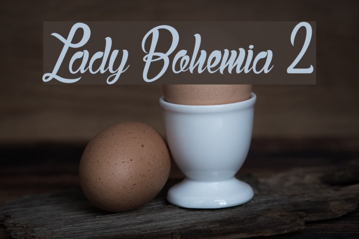 Lady Bohemia 2 Font examples