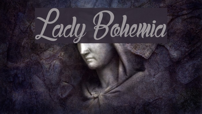 Lady Bohemia Font examples