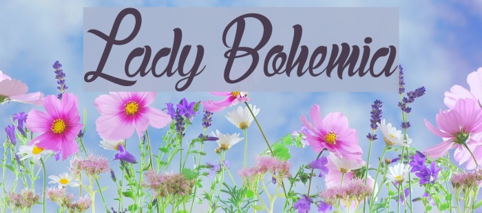 Lady Bohemia Font examples
