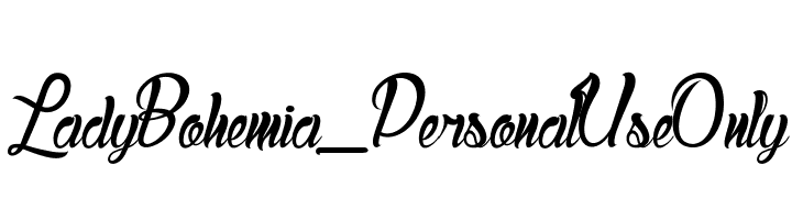 Lady Bohemia_PersonalUseOnly  لخطوط تنزيل