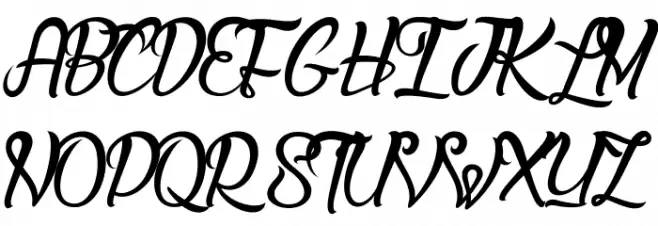 Lady Bohemia_PersonalUseOnly Schriftart Groß