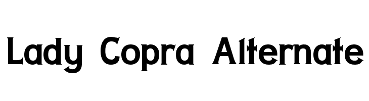Lady Copra Alternate Font