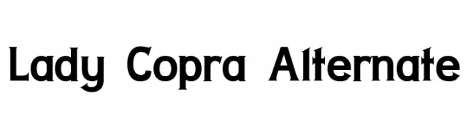 Lady Copra Alternate  Скачать бесплатные шрифты