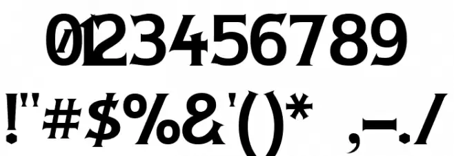 Lady Copra Alternate Font OTHER CHARS