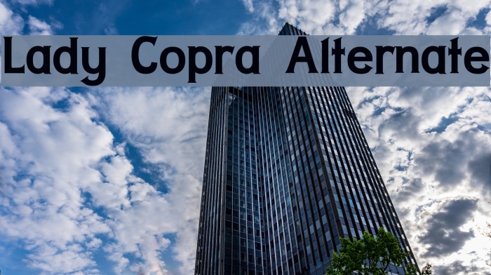 Lady Copra Alternate Font examples