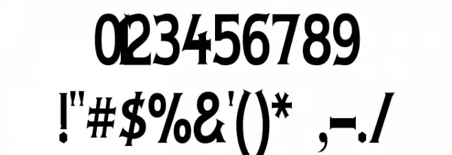 Lady Copra Narrow Schriftart Anderer Schreiben