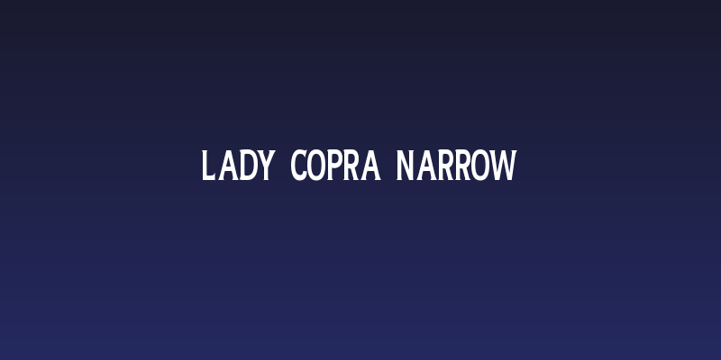 Lady Copra Narrow Social Header