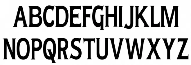Lady Copra Narrow Schriftart Groß