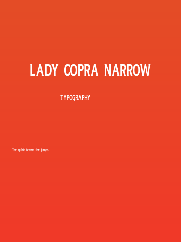 Lady Copra Narrow Poster