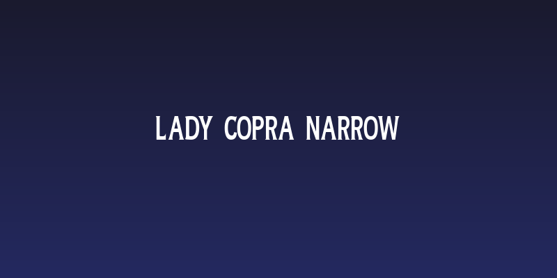 Lady Copra Narrow Social Header