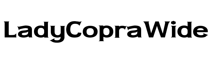 Lady Copra Wide  Descarca Fonturi Gratis