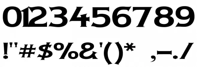 Lady Copra Wide Font OTHER CHARS
