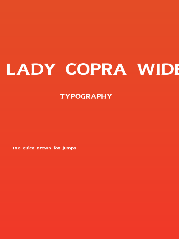 Lady Copra Wide Poster