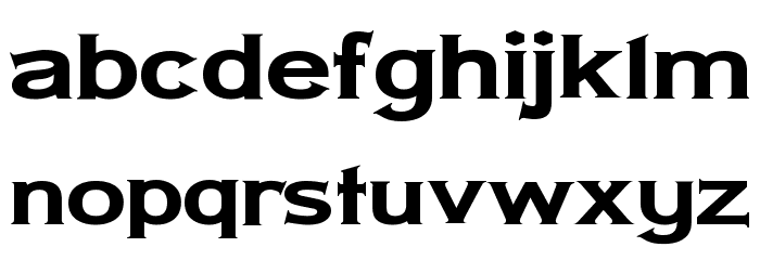 Lady Copra Wide Font LOWERCASE