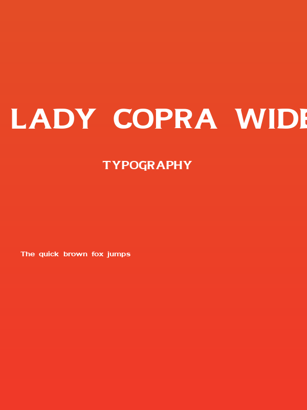 Lady Copra Wide Poster