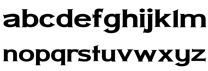 Lady Copra Wide Font LOWERCASE