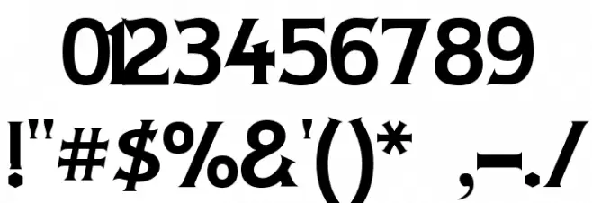 Lady Copra Font OTHER CHARS