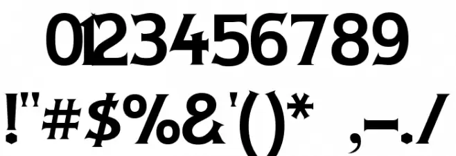 Lady Copra Font OTHER CHARS