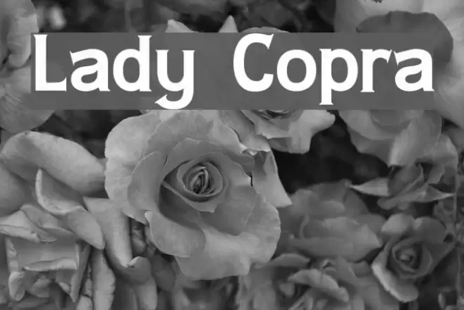 Lady Copra Font examples
