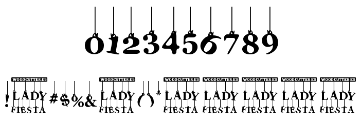 Lady Fiesta Font OTHER CHARS