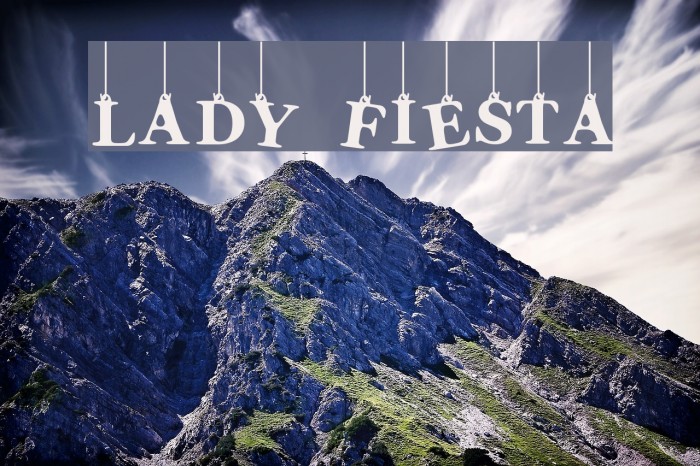 Lady Fiesta Font examples