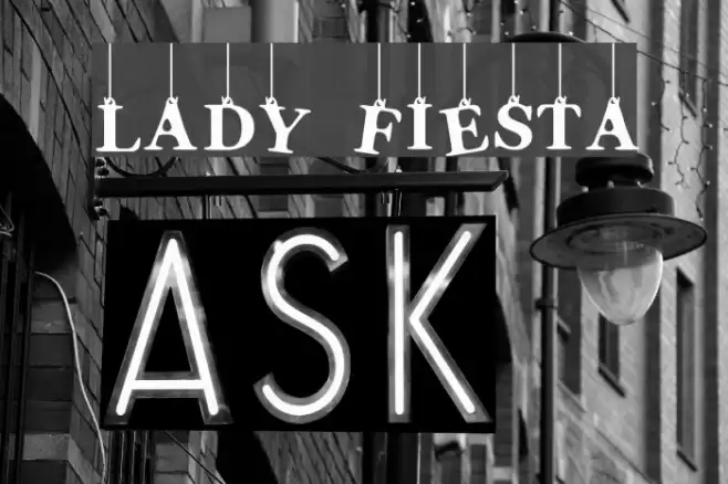 Lady Fiesta Font examples